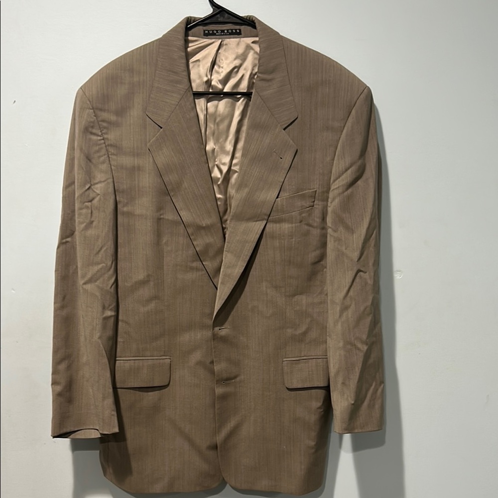 Perry Ellis Tan Sport Coat Classic Elegance